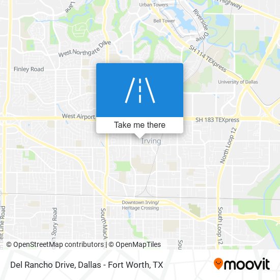 Del Rancho Drive map