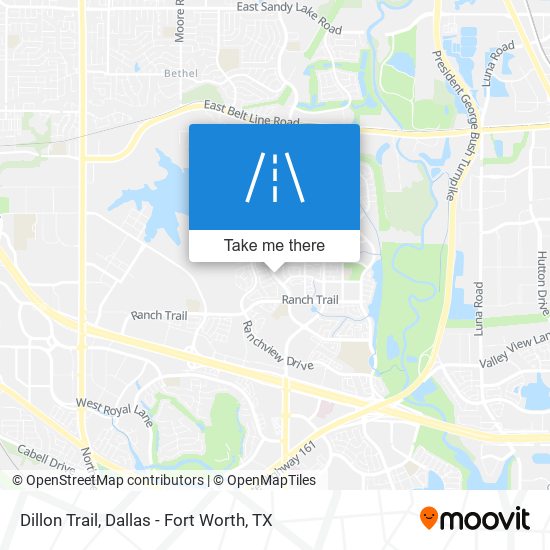 Dillon Trail map