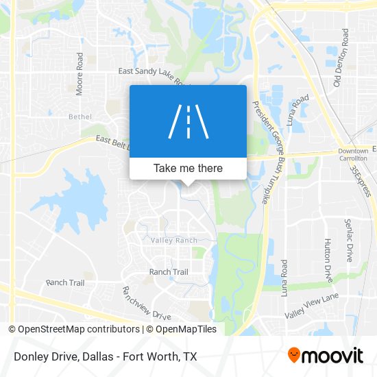 Donley Drive map