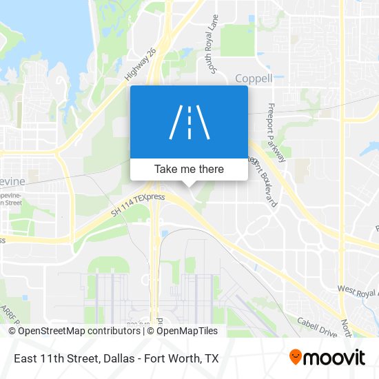 East 11th Street map