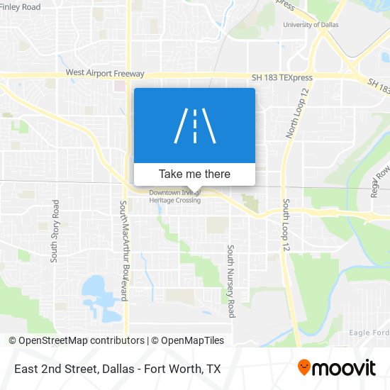 East 2nd Street map