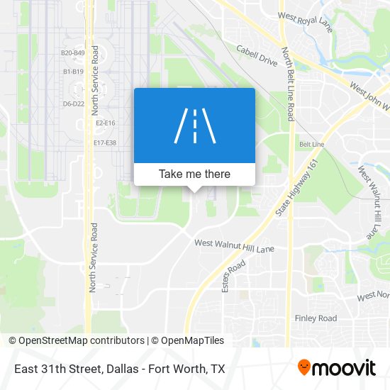 East 31th Street map