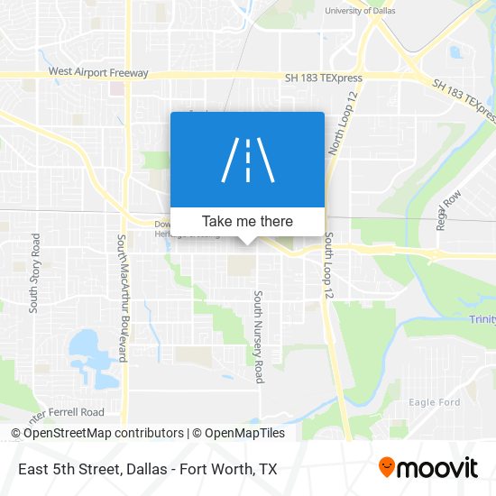 East 5th Street map