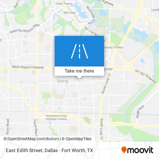 East Edith Street map