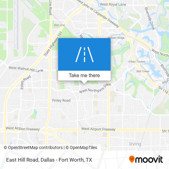 East Hill Road map