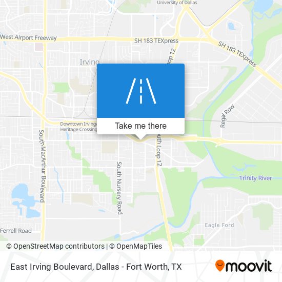 Mapa de East Irving Boulevard