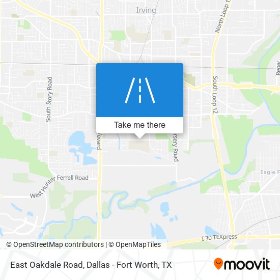 East Oakdale Road map