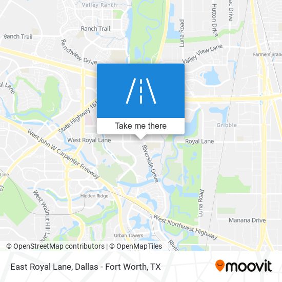 East Royal Lane map