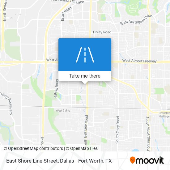Mapa de East Shore Line Street