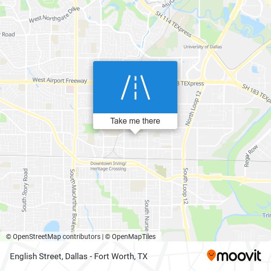 Mapa de English Street