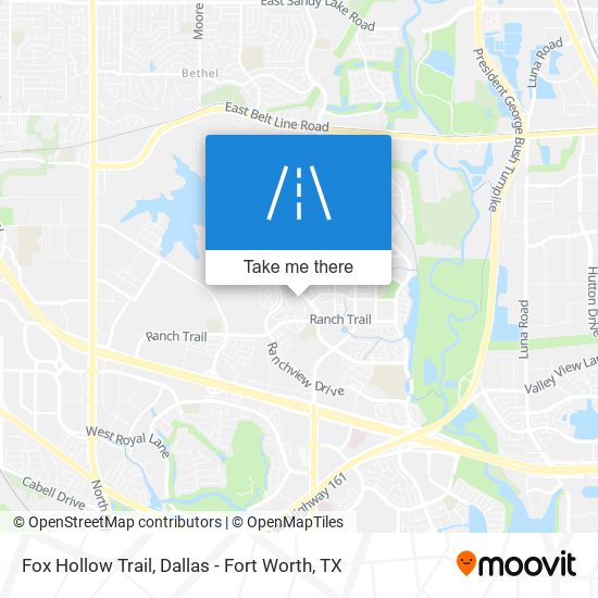 Mapa de Fox Hollow Trail