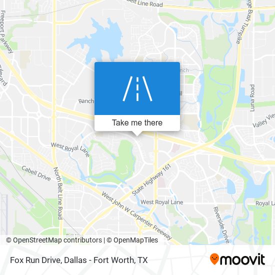 Fox Run Drive map