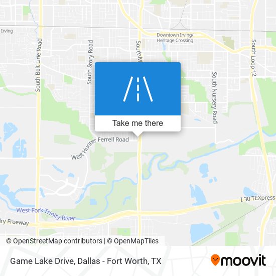 Game Lake Drive map