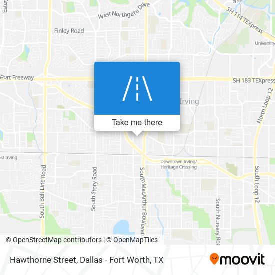 Hawthorne Street map