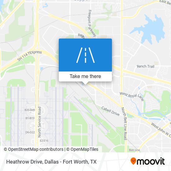 Heathrow Drive map