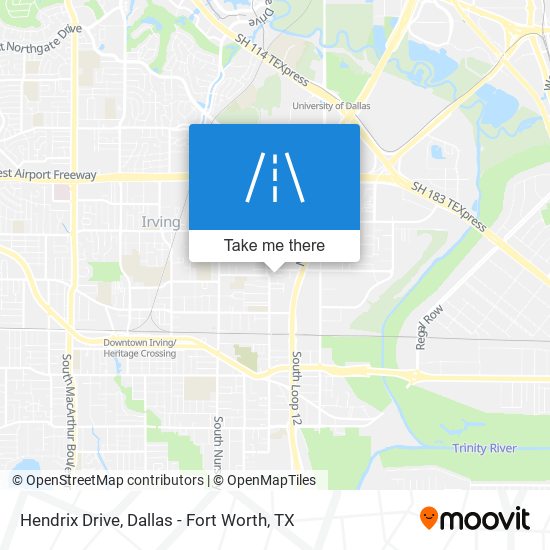 Hendrix Drive map