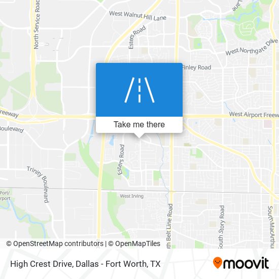 High Crest Drive map