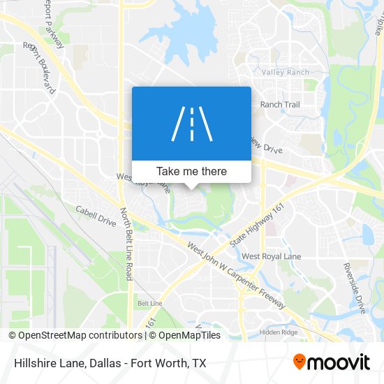 Hillshire Lane map