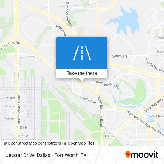 Mapa de Jetstar Drive