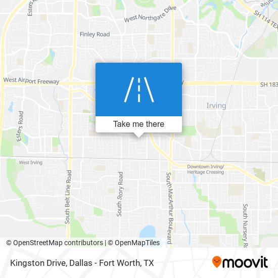 Kingston Drive map