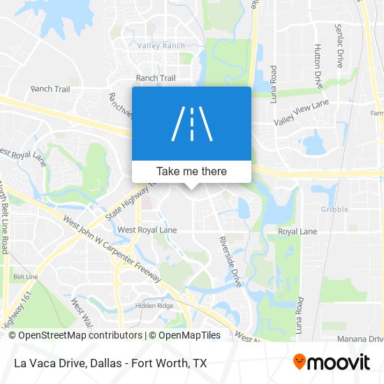 La Vaca Drive map