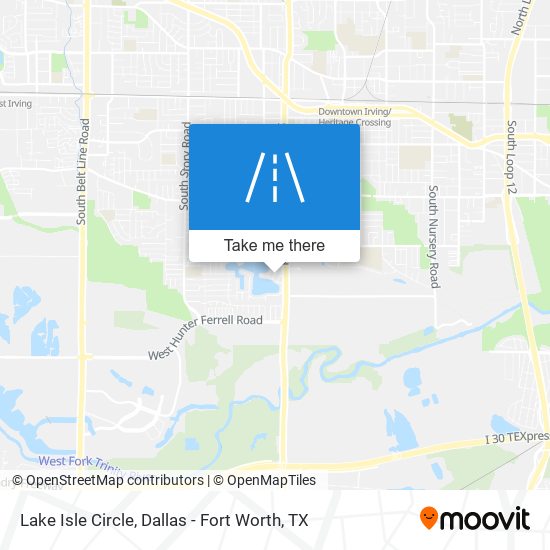 Lake Isle Circle map