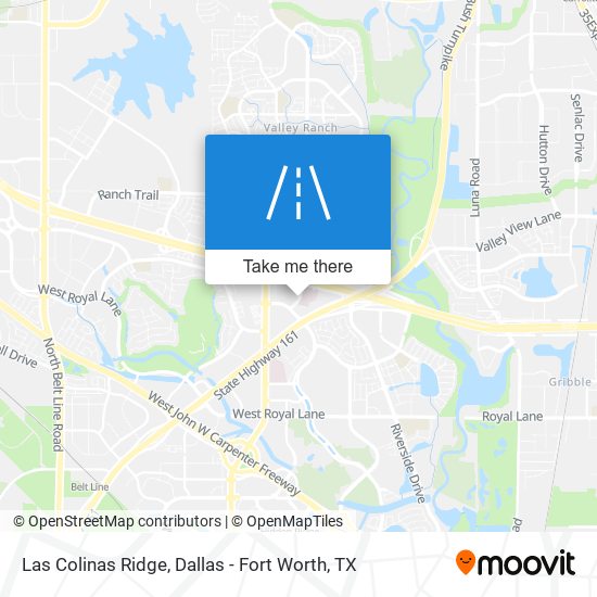Las Colinas Ridge map