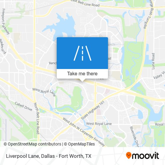 Mapa de Liverpool Lane
