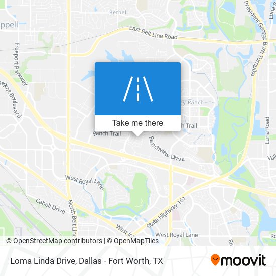 Loma Linda Drive map