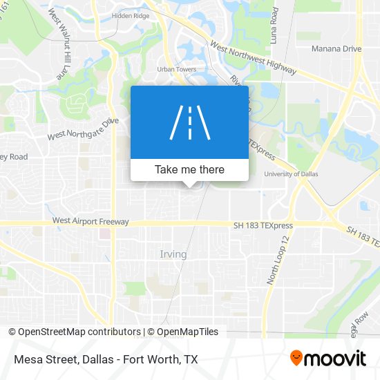 Mesa Street map