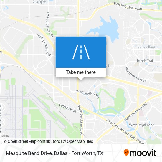 Mapa de Mesquite Bend Drive