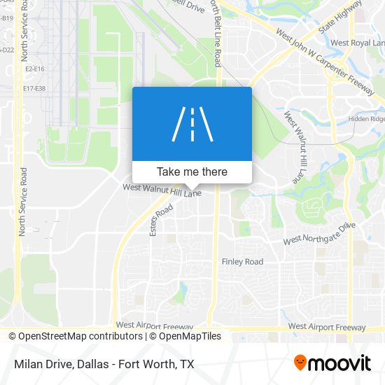 Milan Drive map
