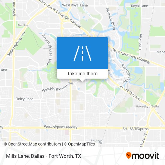 Mapa de Mills Lane