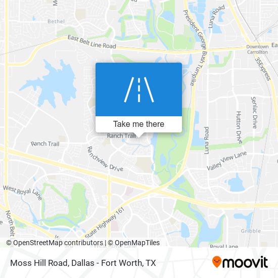 Moss Hill Road map