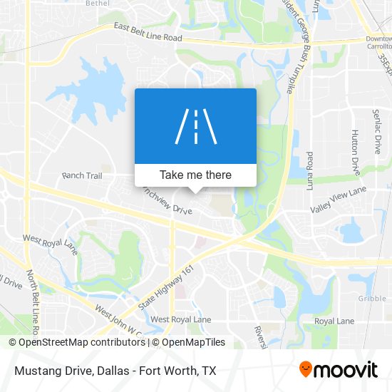 Mustang Drive map