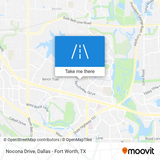 Nocona Drive map