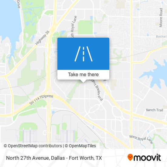 North 27th Avenue map