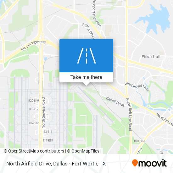 North Airfield Drive map