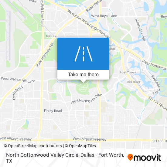 North Cottonwood Valley Circle map