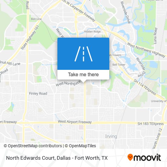 North Edwards Court map