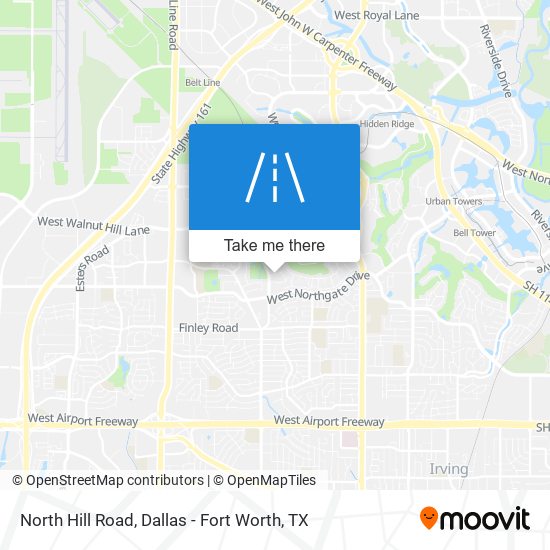North Hill Road map