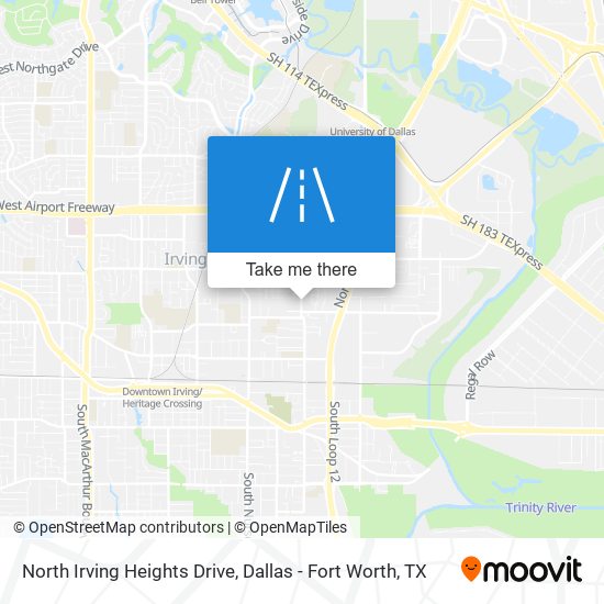 North Irving Heights Drive map