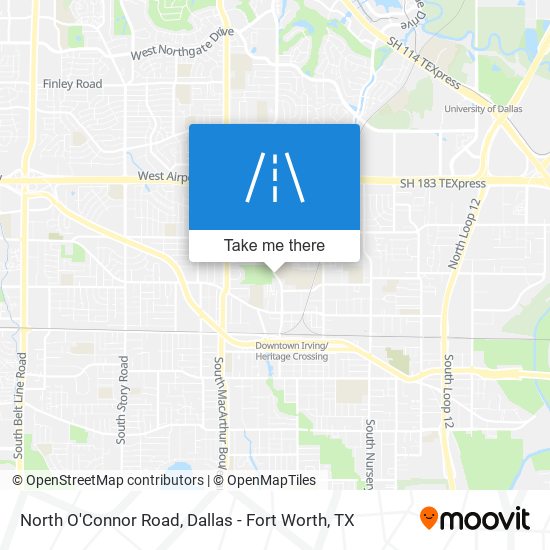 North O'Connor Road map
