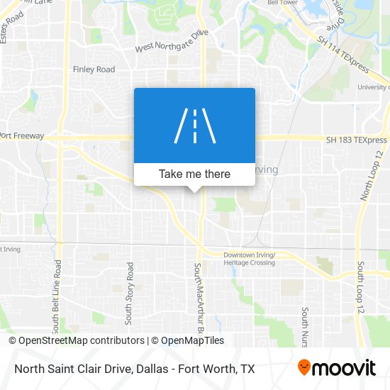 North Saint Clair Drive map
