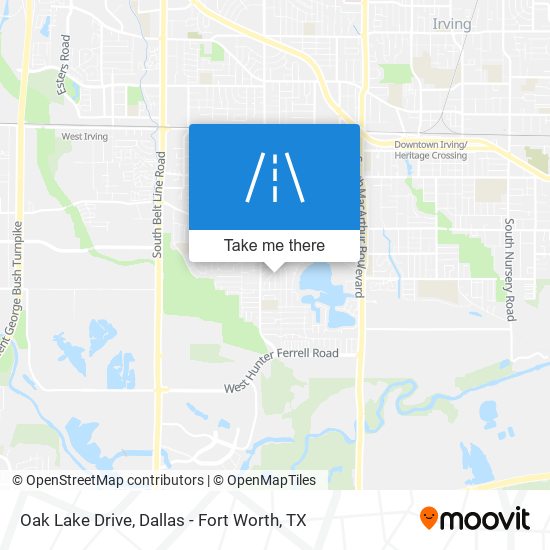 Oak Lake Drive map