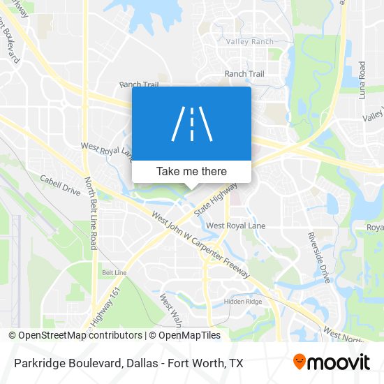 Parkridge Boulevard map