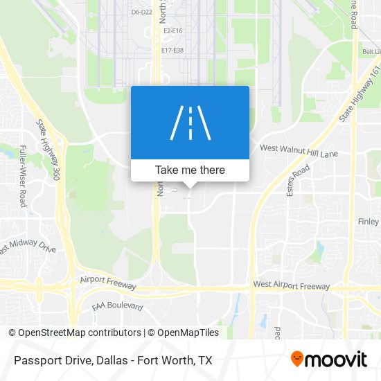 Passport Drive map