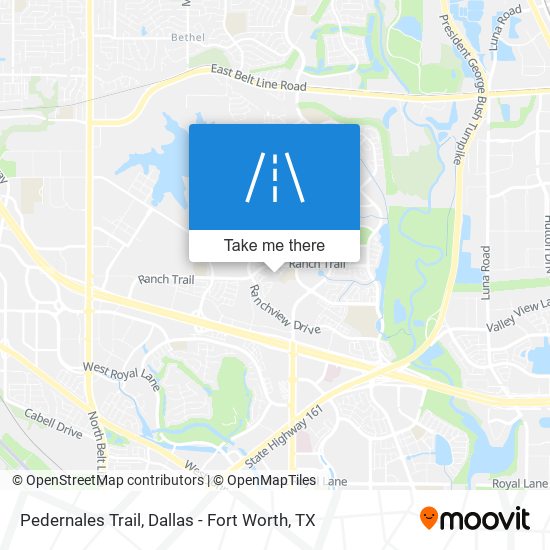Pedernales Trail map