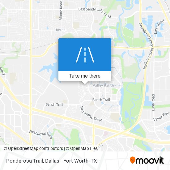 Mapa de Ponderosa Trail