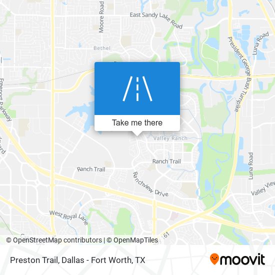 Preston Trail map